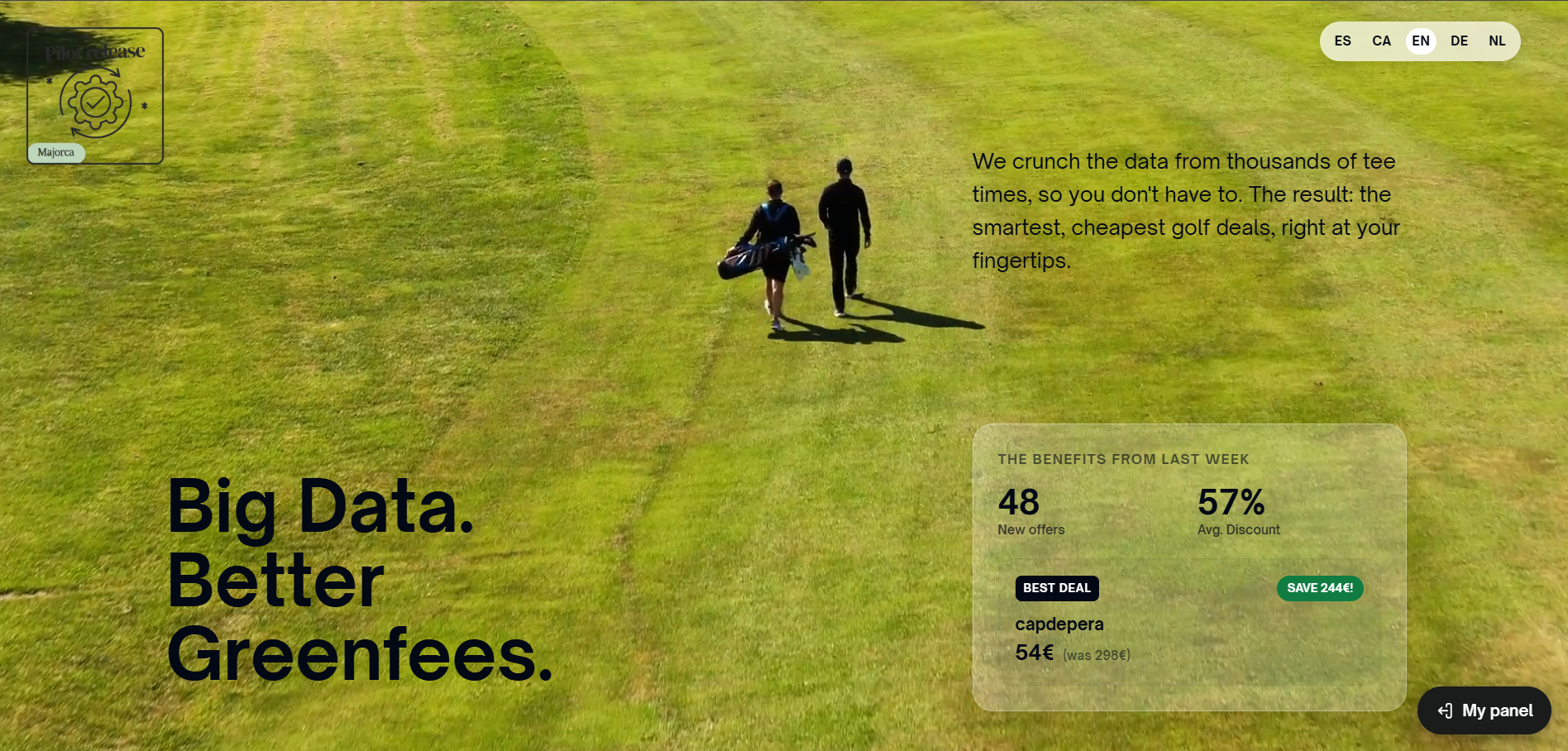 golf28 landing page